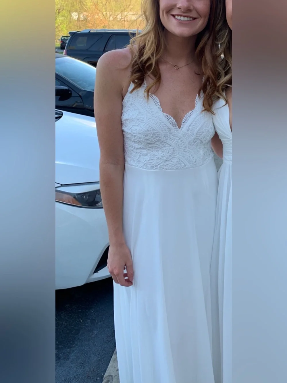 Lulu’s Madalyn White Lace Maxi Dress Small - Picture 3 of 8